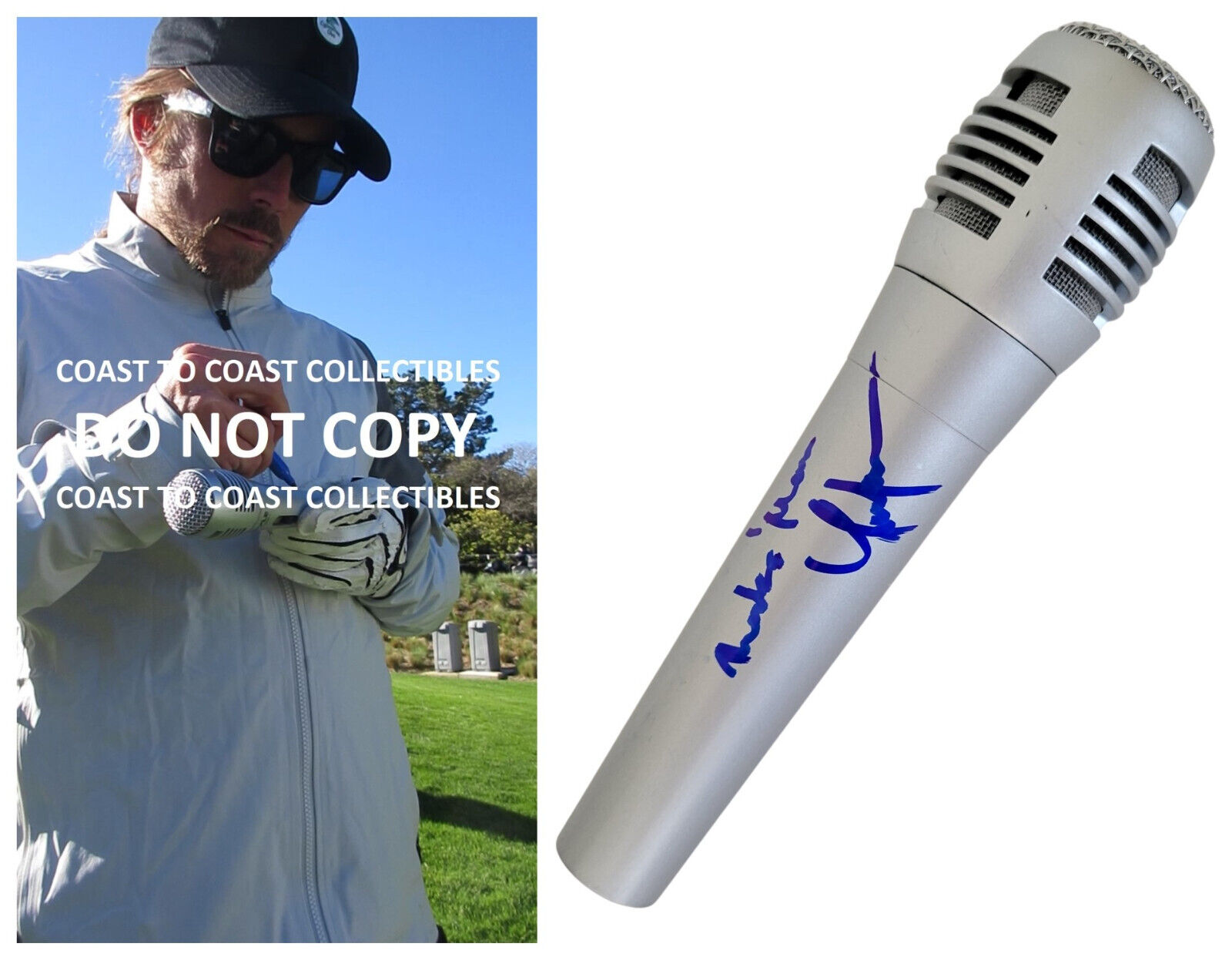 Lukas Nelson Country Rock star signed Microphone COA proof autographed mic Lukas Nelson Country Rock star signed Microphone COA proof autographed mic