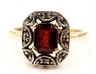 Garnet & Diamond Dress Ring 9ct Yellow Gold Fine WeddingEngagement Jewellery-2.JPG