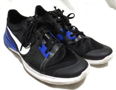 Nike Size 10.5 Men's FS Lite Trainer 3 Black Racer Blue Sneaker Shoes 807113-005