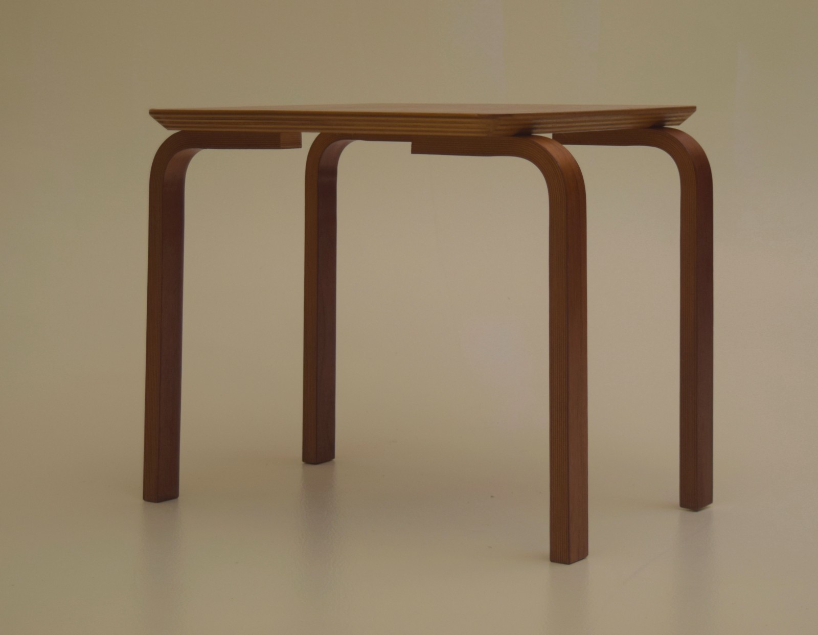 Made in Denmark Occasional coffee end Table Teak and Plywood circa 1955 vintage