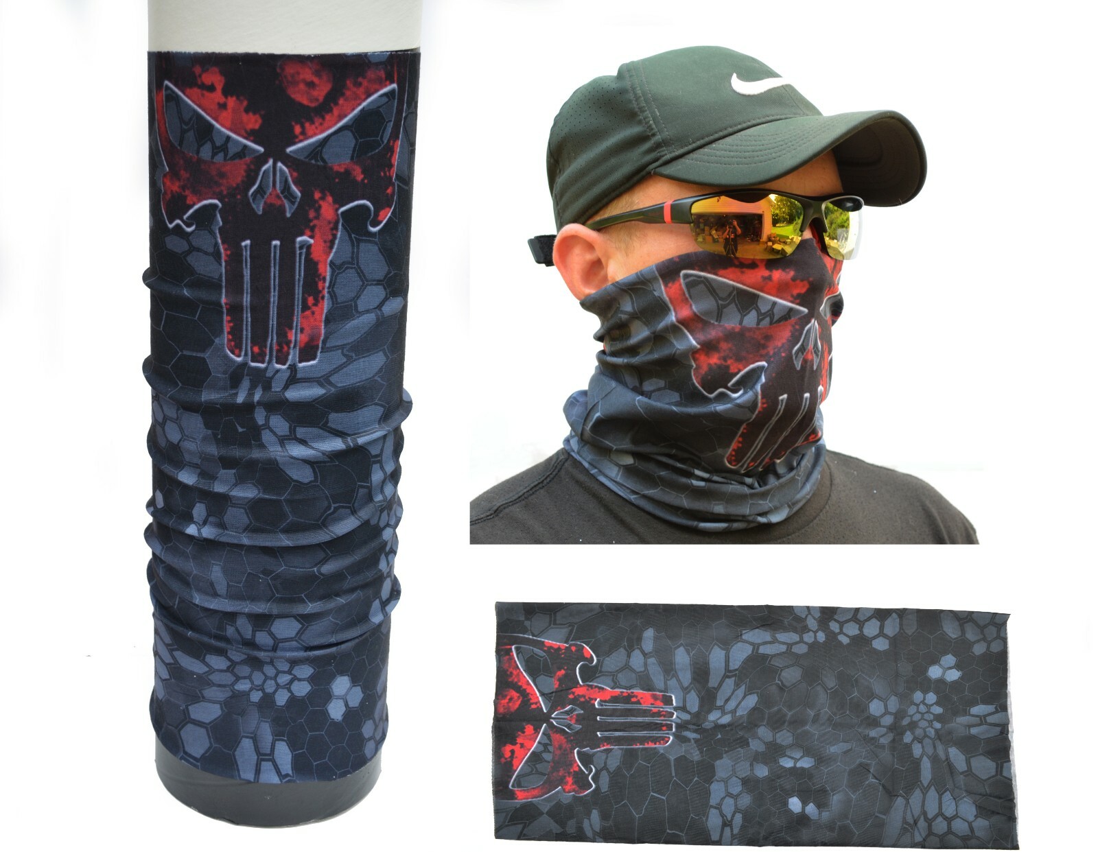 Neck Gaiter Mask Face Shield Mask Sleeve Hat covering Balaclava Face Ski Gator