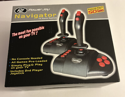 Power Joy Navigator TV Game System with Cartridge