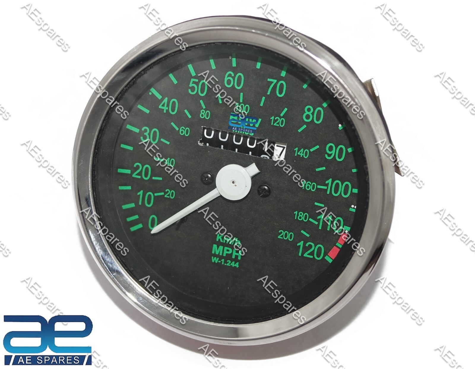 Dual Reading Black Speedometer 120 MPH 200 Kph For BMW R65 R80GS R100 GS PD