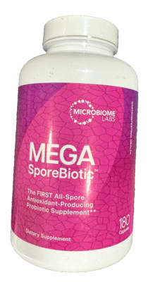 Microbiome Labs MegaSporeBiotic 180 Capsules Probiotic for Men and Women