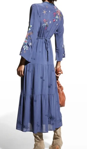 Pre-owned Johnny Was Dress S In Purple