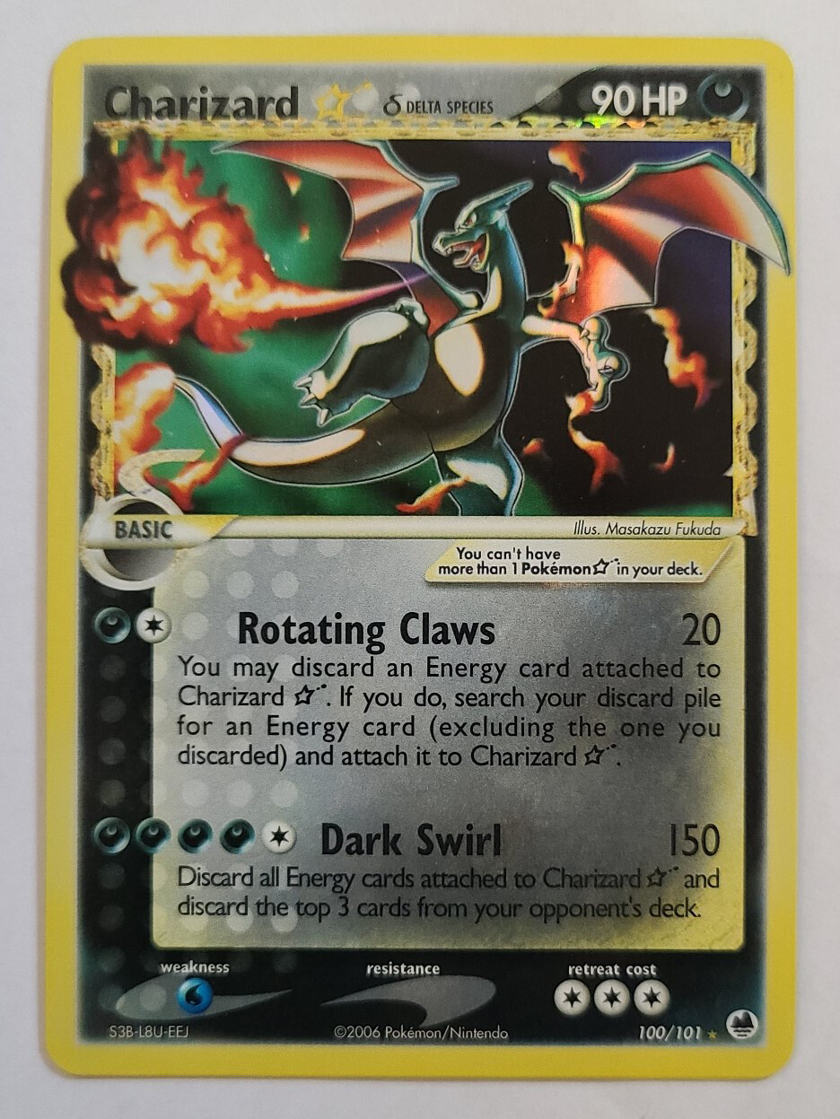 Pokémon CHARIZARD STAR (Delta Species) 100/101 Holo Ultra Pokémon CHARIZARD STAR (Delta Species) 100/101 Holo Ultra