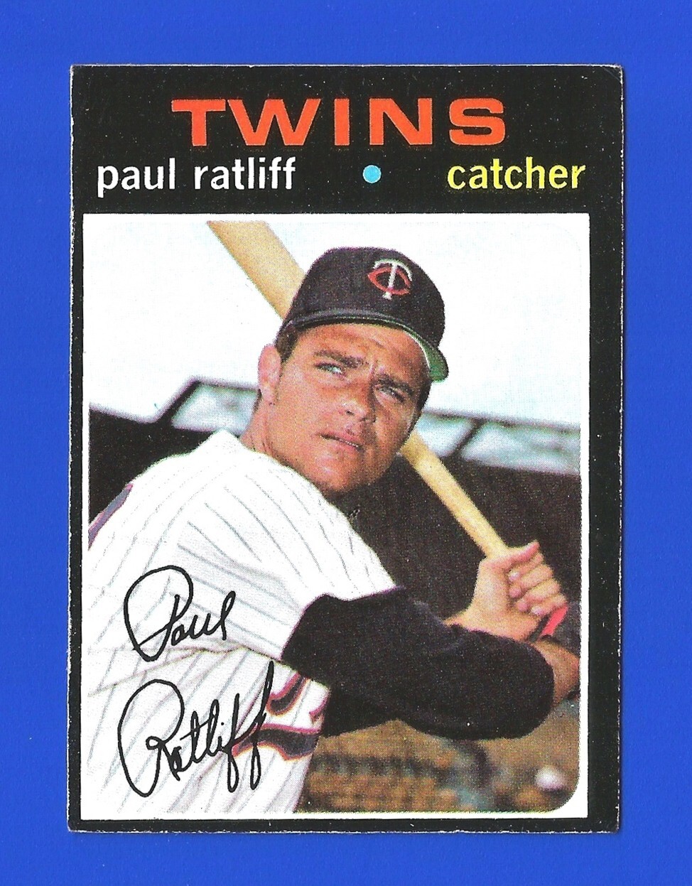 1971 Topps BASEBALL SET BREAK #607 PAUL RATLIFF (MK