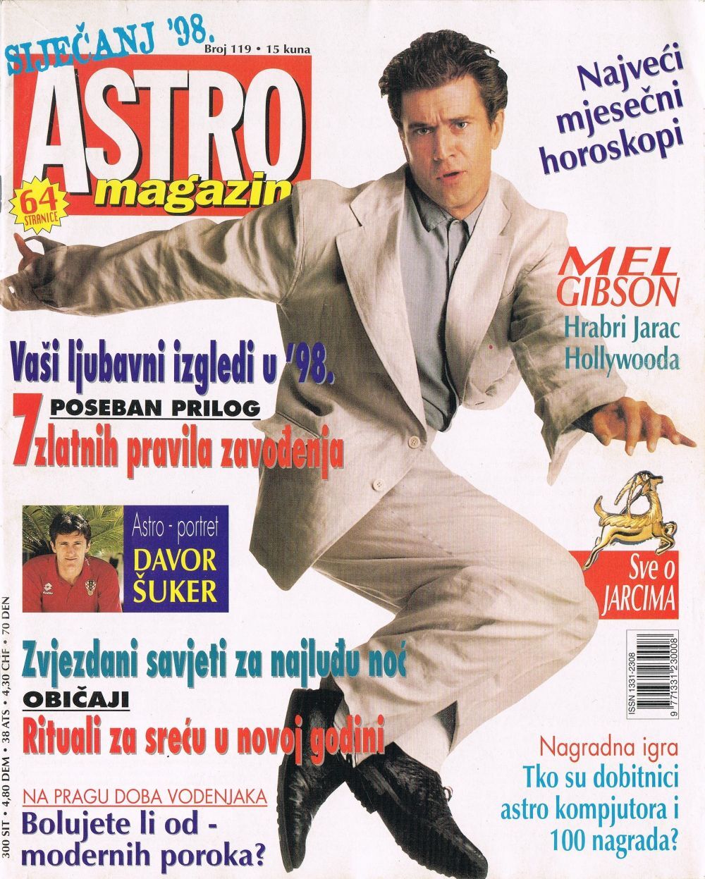 ASTRO MAGAZIN #119 1998 Vintage CROATIAN ASTROLOGY MAGAZINE