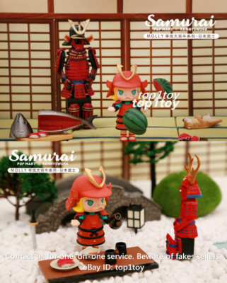 POP MART KENNYSWORK Molly Art Samurai Model Mini Figure
