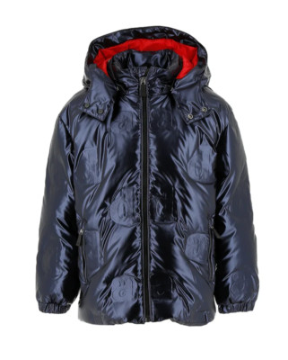 Add Girl's Logo Lettering Print Jacket Navy/Red [ADFGB035-4005]