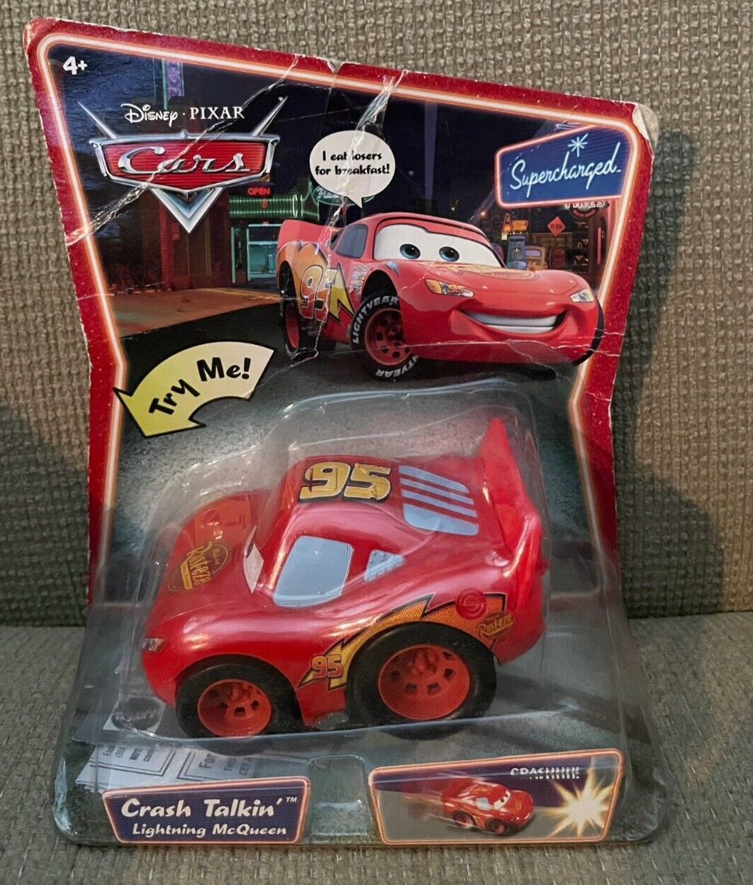 DISNEY CARS CRASH TALKIN LIGHTNIG MCQUEEN L6246 *NEW* | eBay