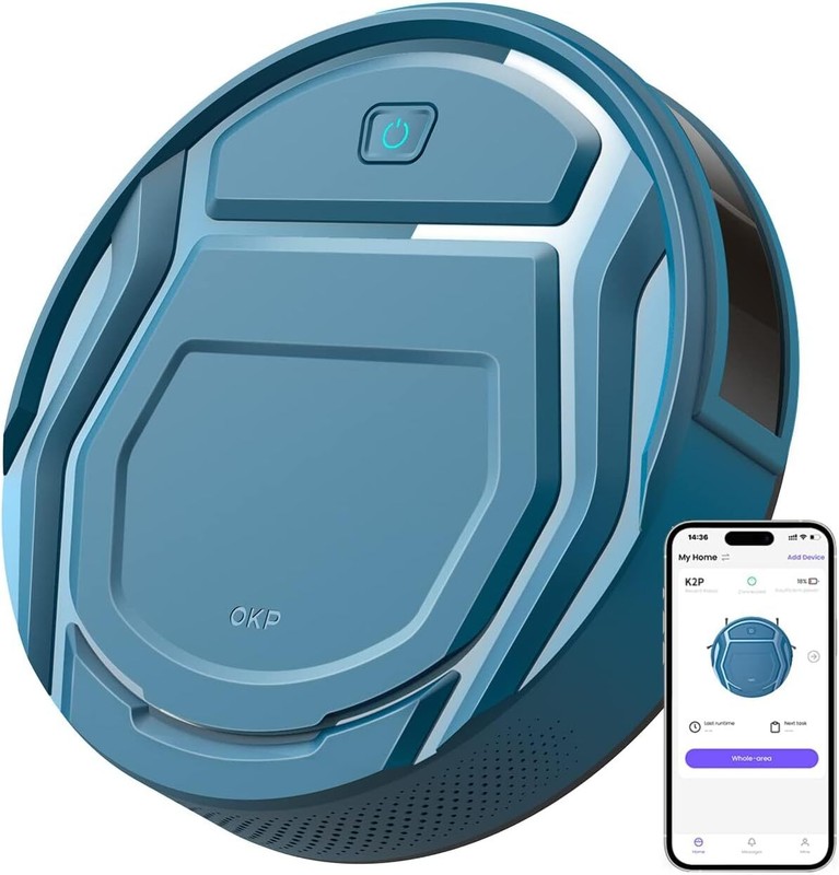 OKP Robotic Vacuum Cleaner Wi-Fi Smart Automatic Sweeper Robot Vacuum