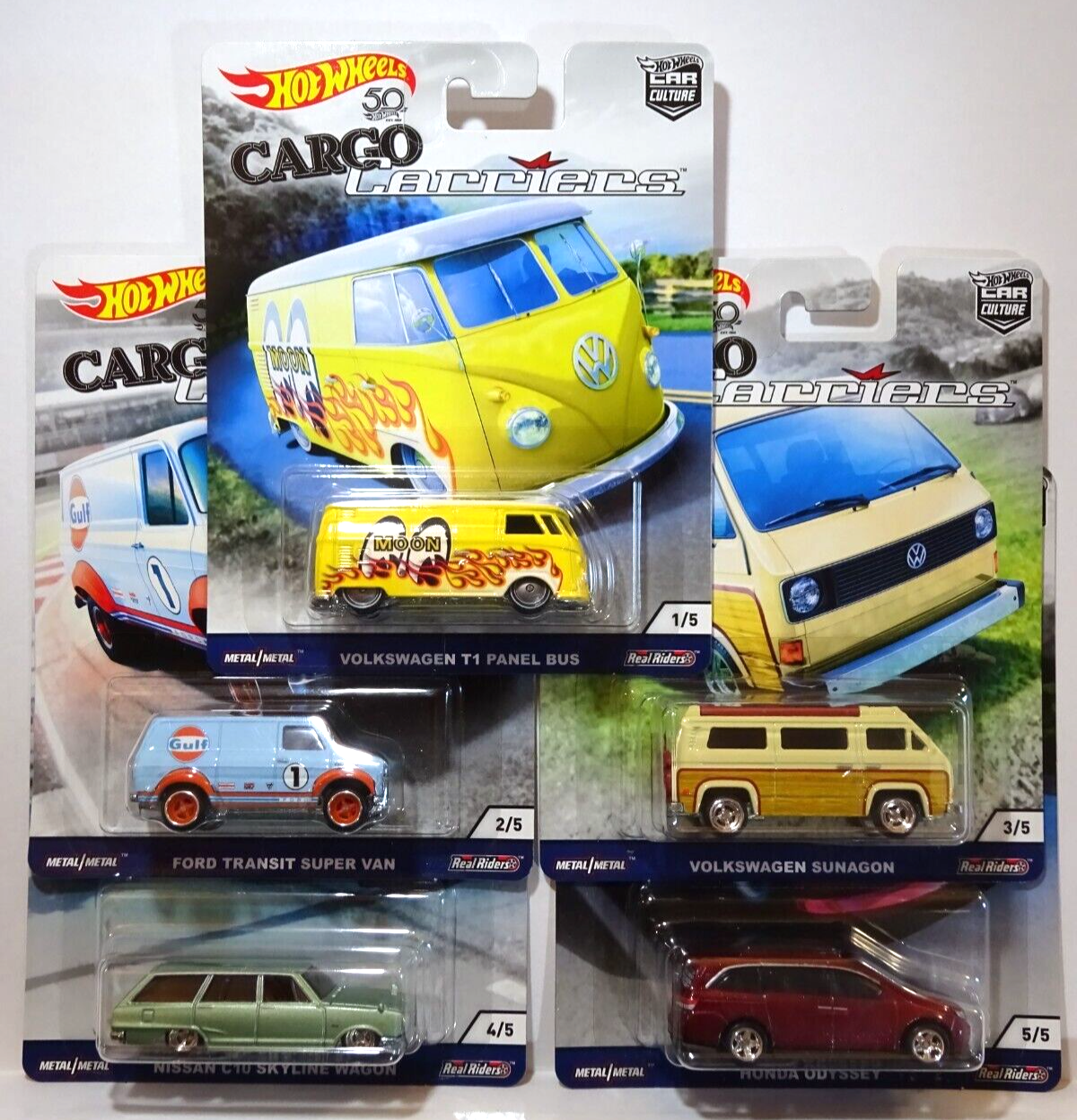 HOT WHEELS CARGO CARRIERS 5台セット