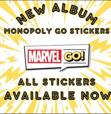 Monopoly_Go All Stars Sticker Available - Fast & Cheap ( MARVEL GO ALBUM )