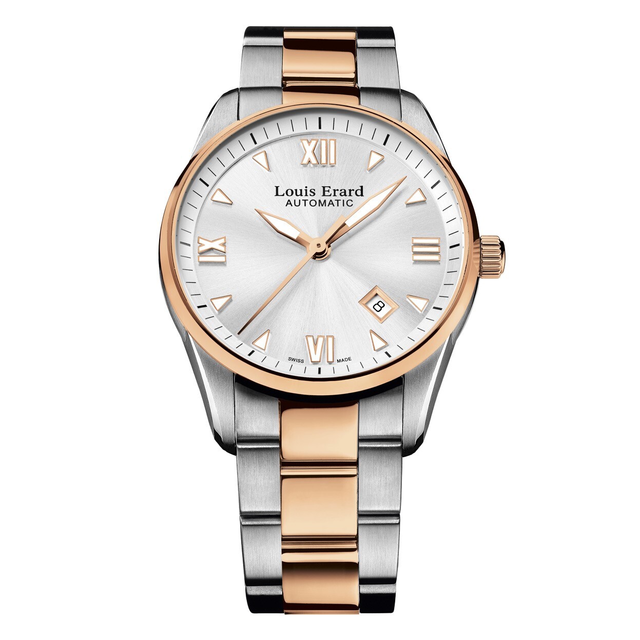 Pre-owned Louis Erard Louiserard Heritage, L T/t, Sil-d,t/t-b,m A