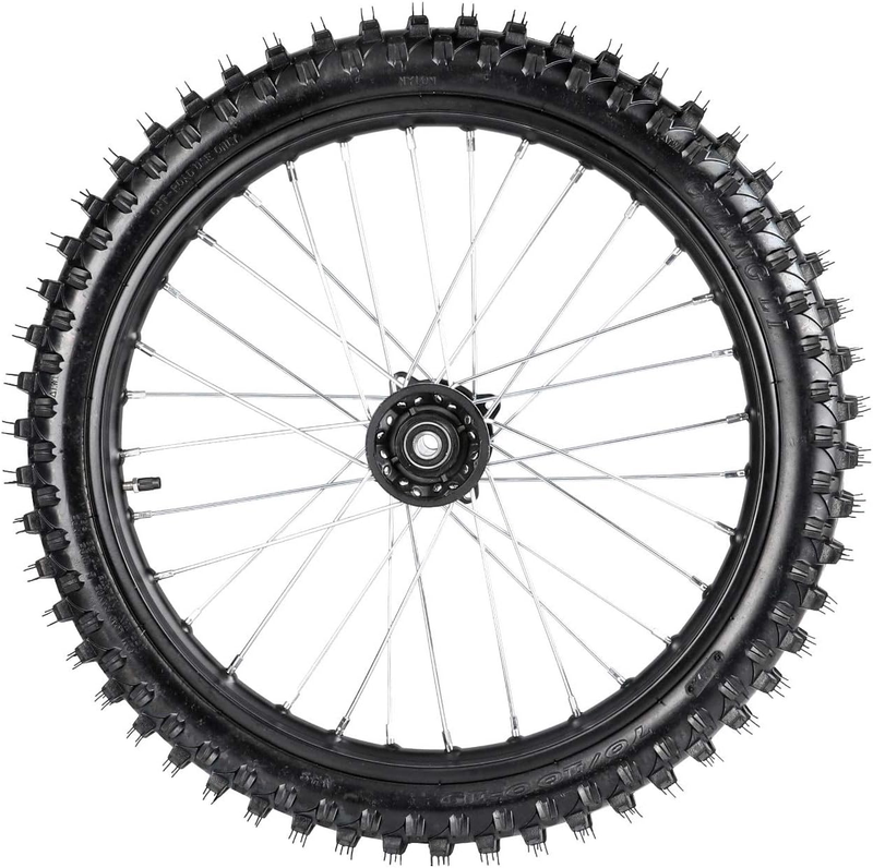 70/100-19 Front Wheel Tire and 1.6 X 19 Rim Inner Tube with 
