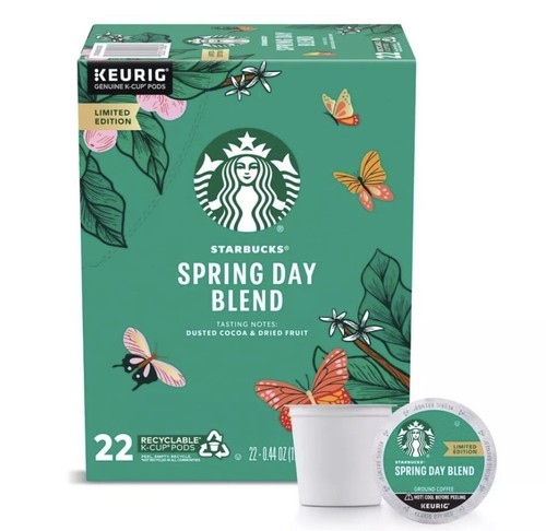 Starbucks Medium Roast Spring Day Blend K-Cups 88ct  Best By Nov-2023