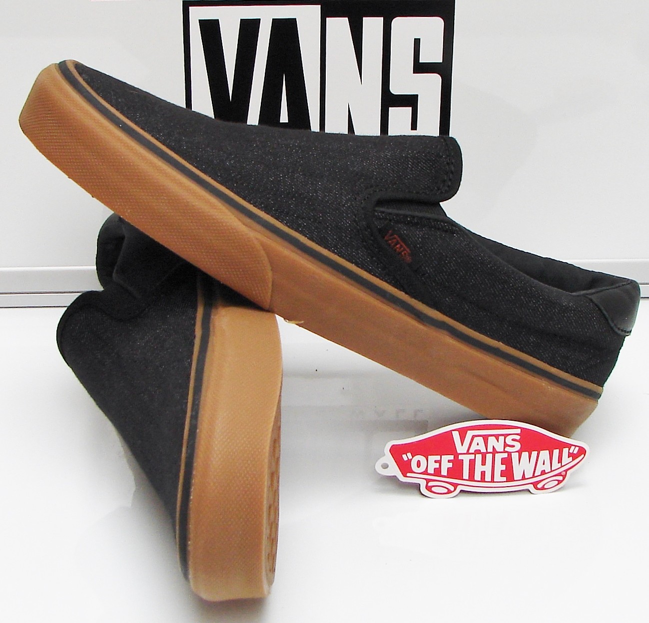 vans gum sole slip on