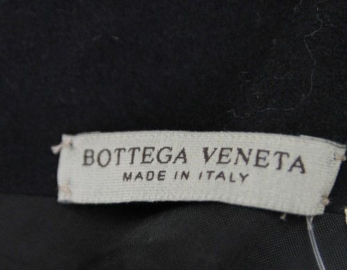 Pre-owned Bottega Veneta Women's Dress Ruffle Detail W/silk Pattern Black 326181 1000