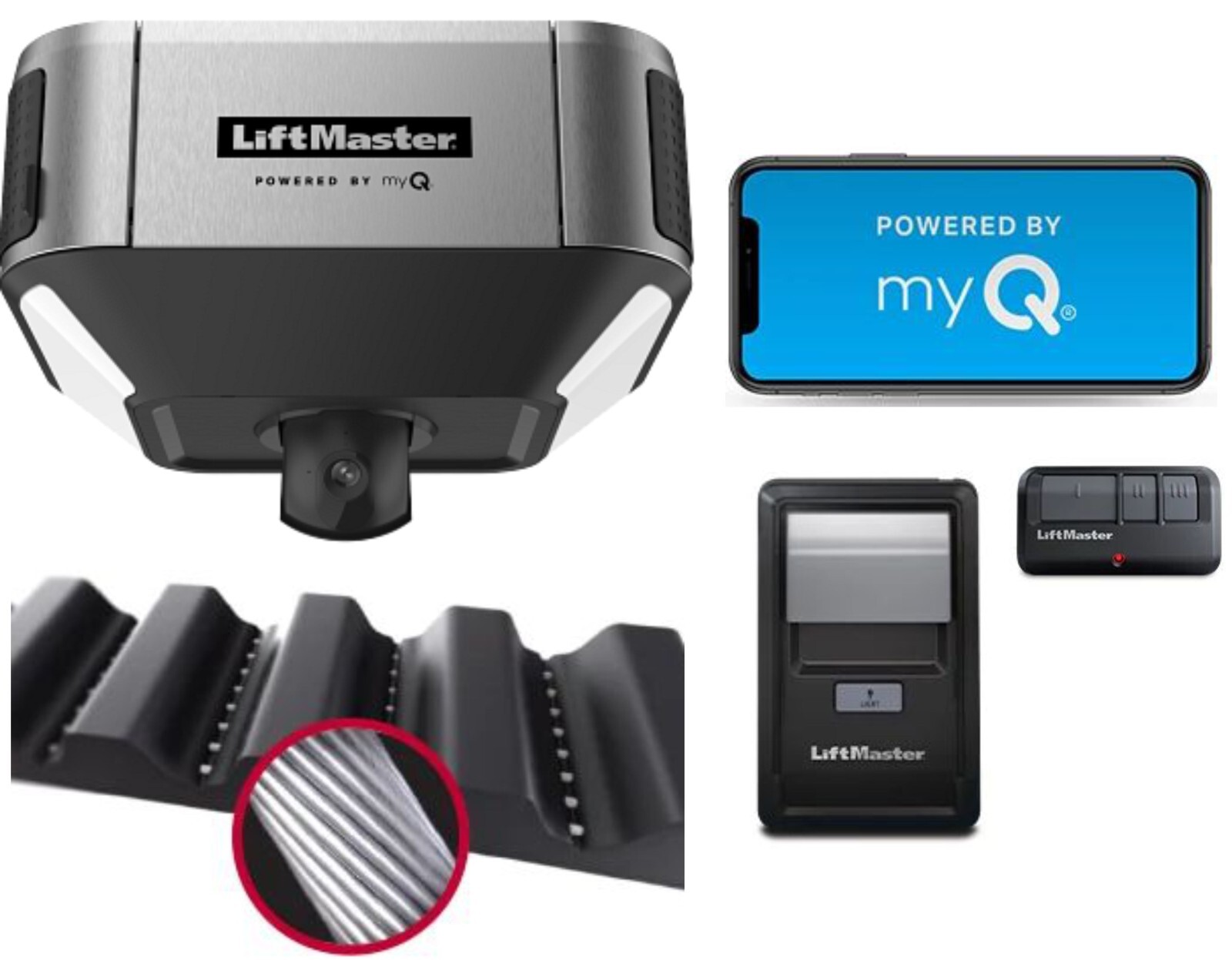 Liftmaster 84505R Ultra-Quiet Belt Drive Smart Garage Opener