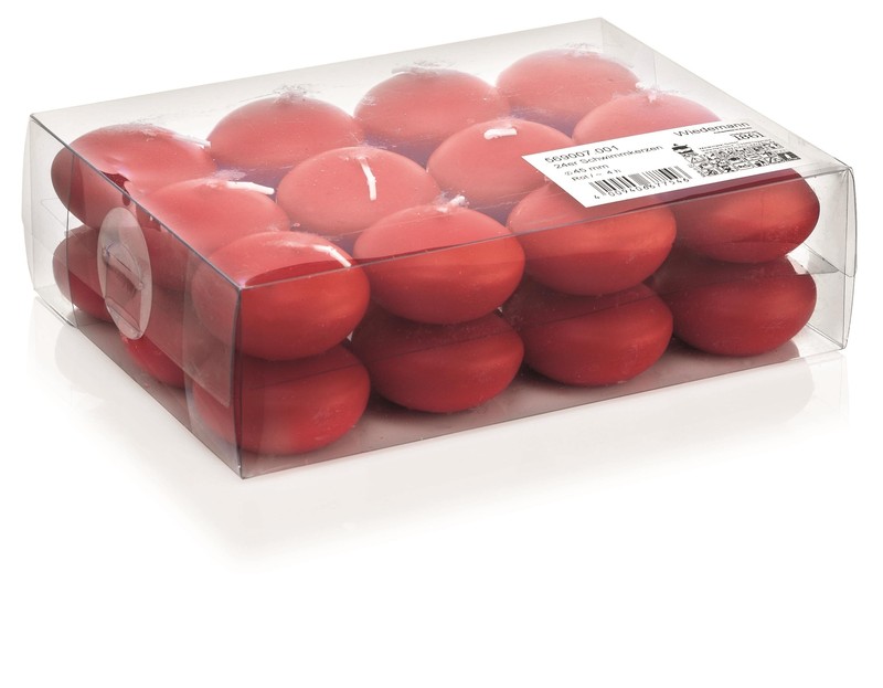 24er Schwimmkerzen 45mm (Farbwahl)