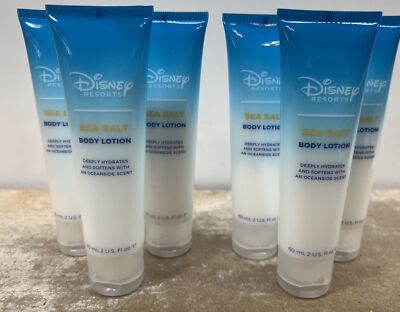 Disney Resorts Sea Salt Body Lotion 2oz Tubes Lot of 6
