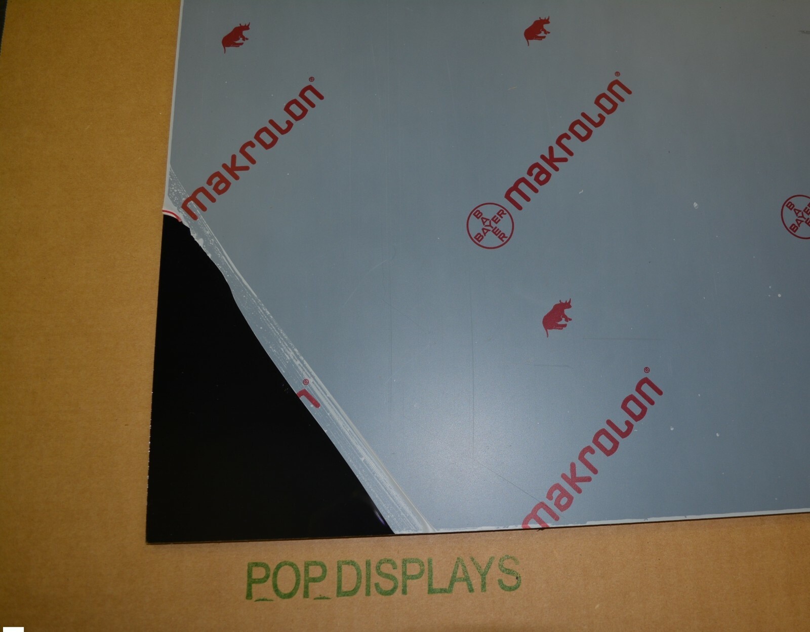Black Lexan Sheet Polycarbonate 1/8" x 7" x 11"
