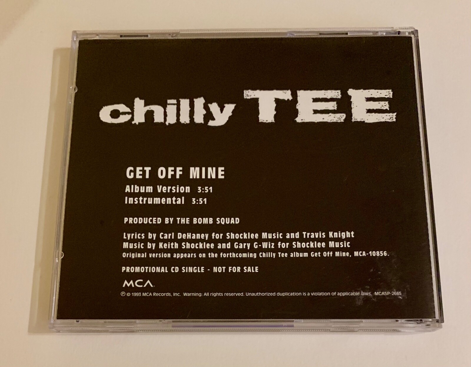 Chilly Tee: Get Off Mine: CD Chilly Tee: Get Off Mine: CD