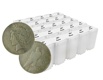 1922-1926 Silver Peace Dollar VG+ Lot of 1,000 Mix Date and Mint Mark S$1