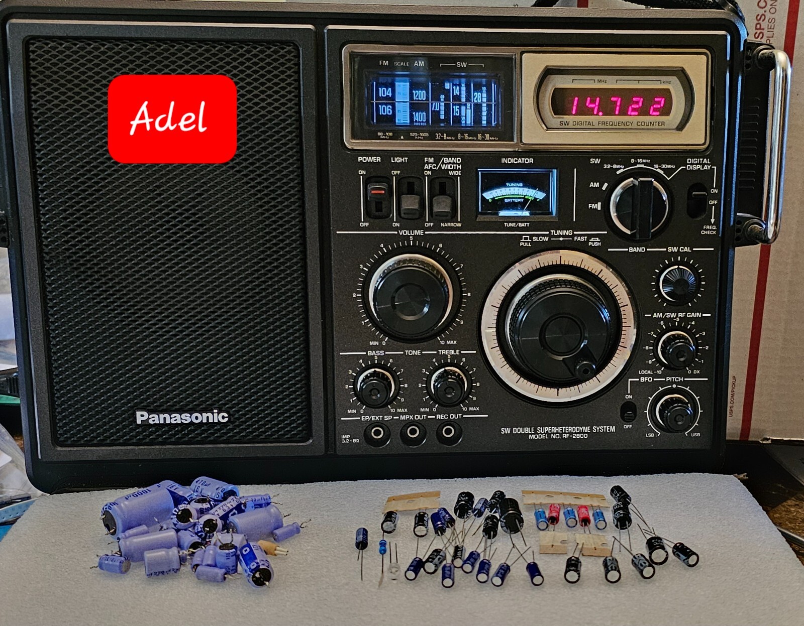Panasonic RF-2800 With RED Digital Display Repair & Upgrade Panasonic RF-2800 With RED Digital Display Repair & Upgrade