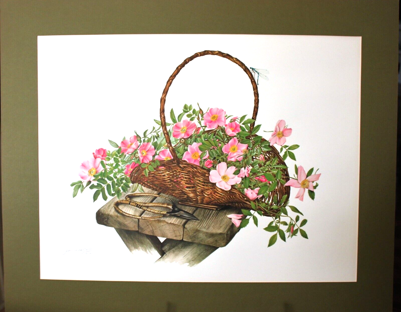 Ten Jeanne Holgate signed Flowers of America prints