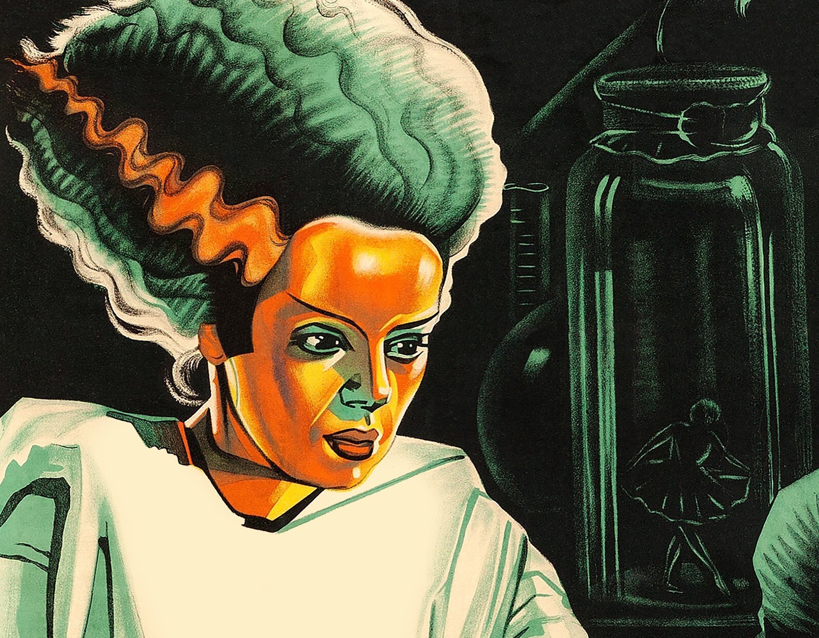 "THE BRIDE OF FRANKENSTEIN" (1935) French Grande GIGANTIC movie poster!