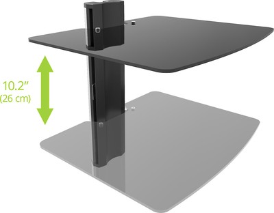 Kanto AVT1 A/V Shelf Single with Aluminum Cover