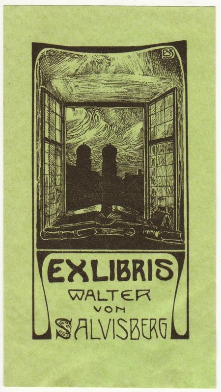 Botho Robert Schmidt: Exlibris FÃ¼R Walter Von Salvisberg, MÃ¼Nchen