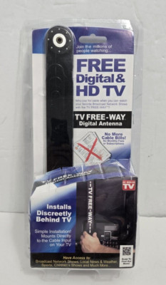Free-Way Clear HD Television Portable Digital TV Antenna Sealed Damaged Box