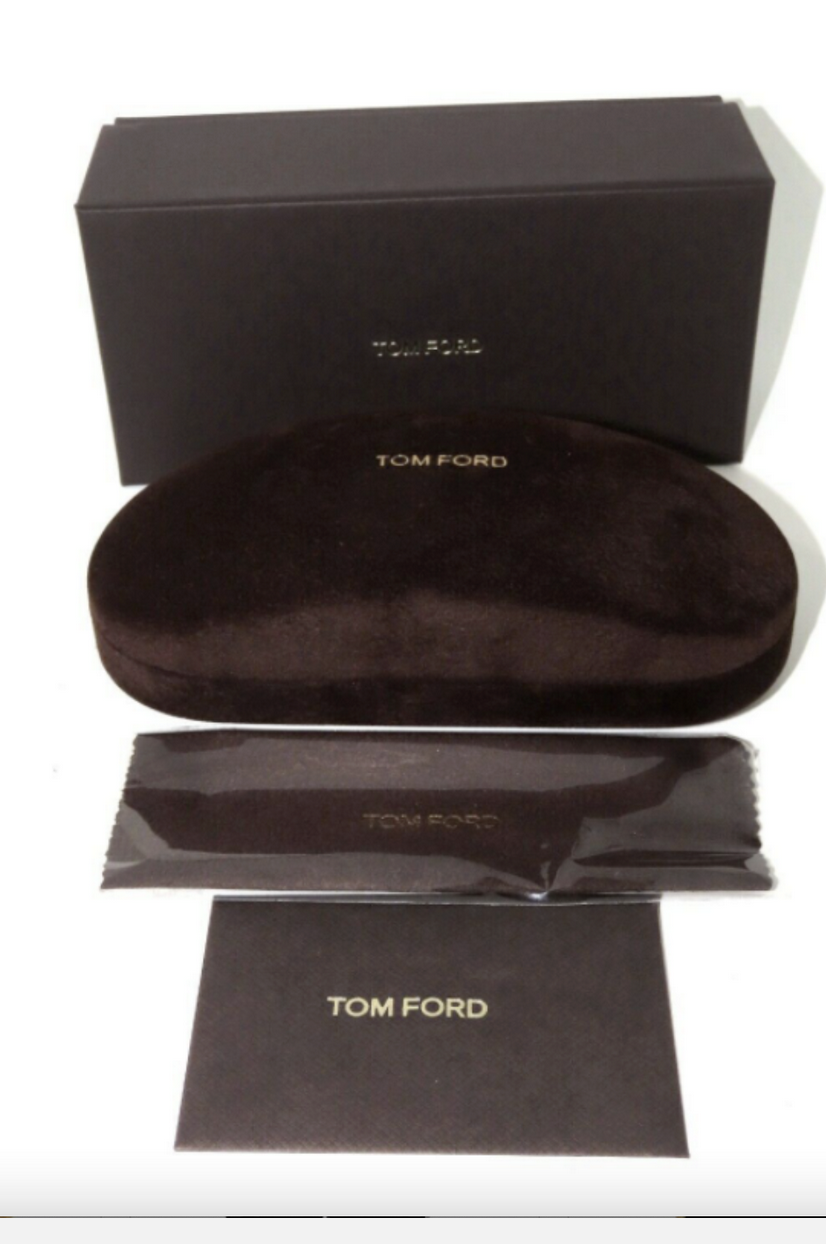Pre-owned Tom Ford Ft 0698 Giulio 52d Dark Havana/gray Polarized Sunglasses