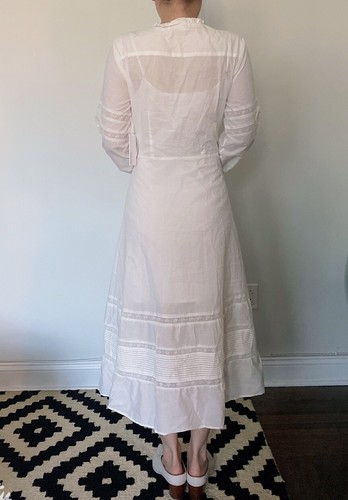 Pre-owned Reformation Ensley Dress Ivory Size 2 Orig. $278 In White