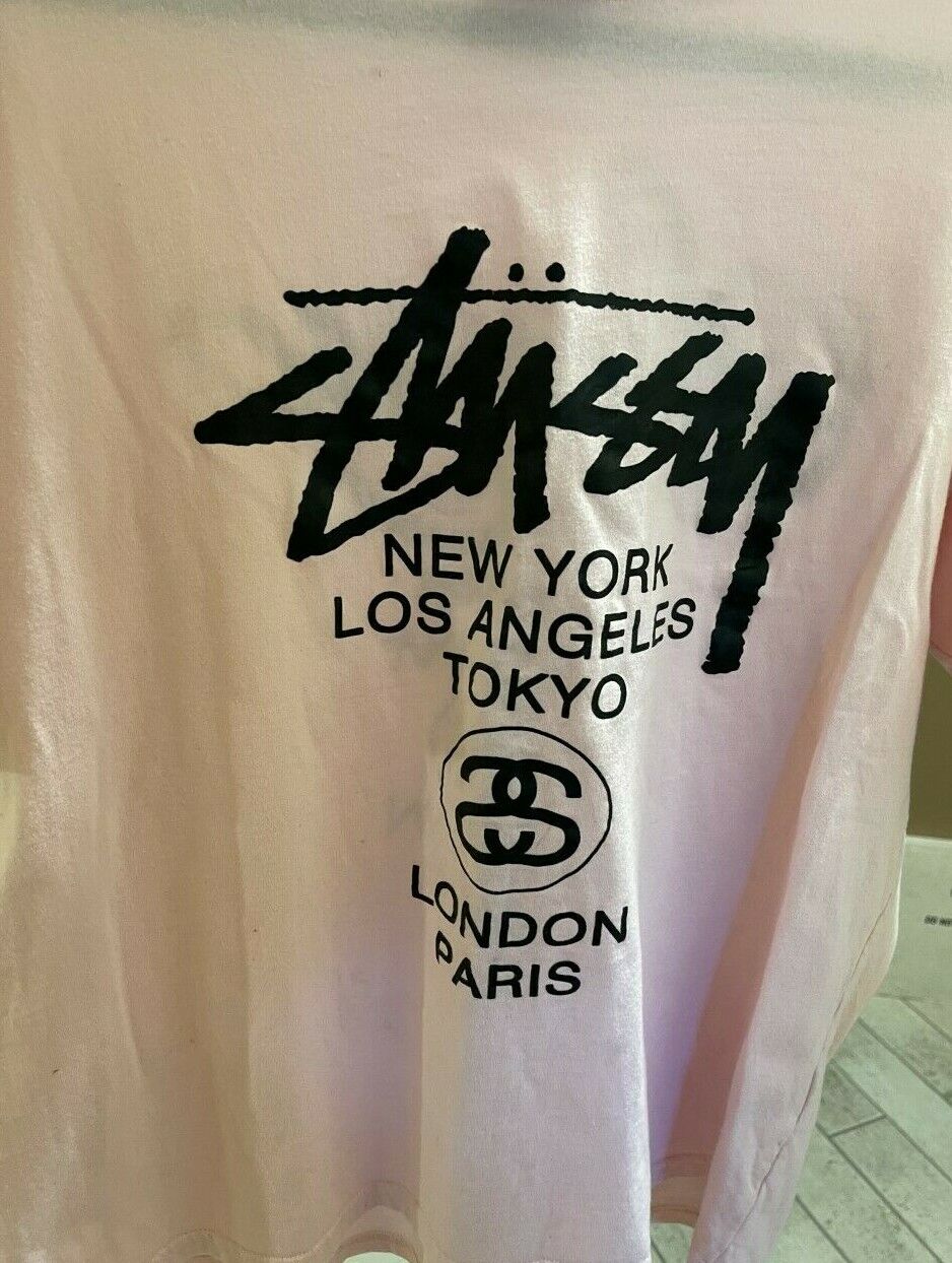 Stussy Light Pink T-shirt Womens XXL | eBay Stussy Light Pink T-shirt Womens XXL | eBay