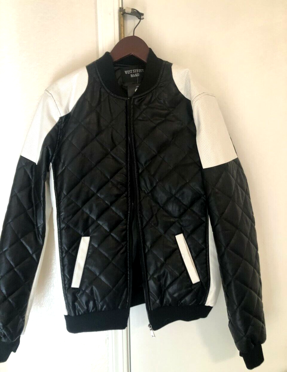 West Street HAKU Jacket Men's Black and White Motorcycle