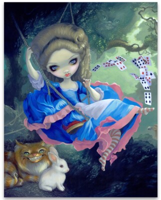 Strangeling Alice In Fragonard' Swing - 11x14 Unframed Art Print Poster - Decor 