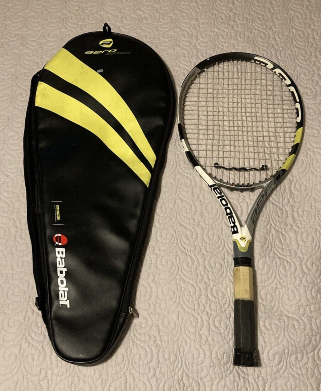 Babolat aero Strike テニスラケット Babolat Aero Strike Tennis Racquet 100 sq in. 4 5/8 Needs