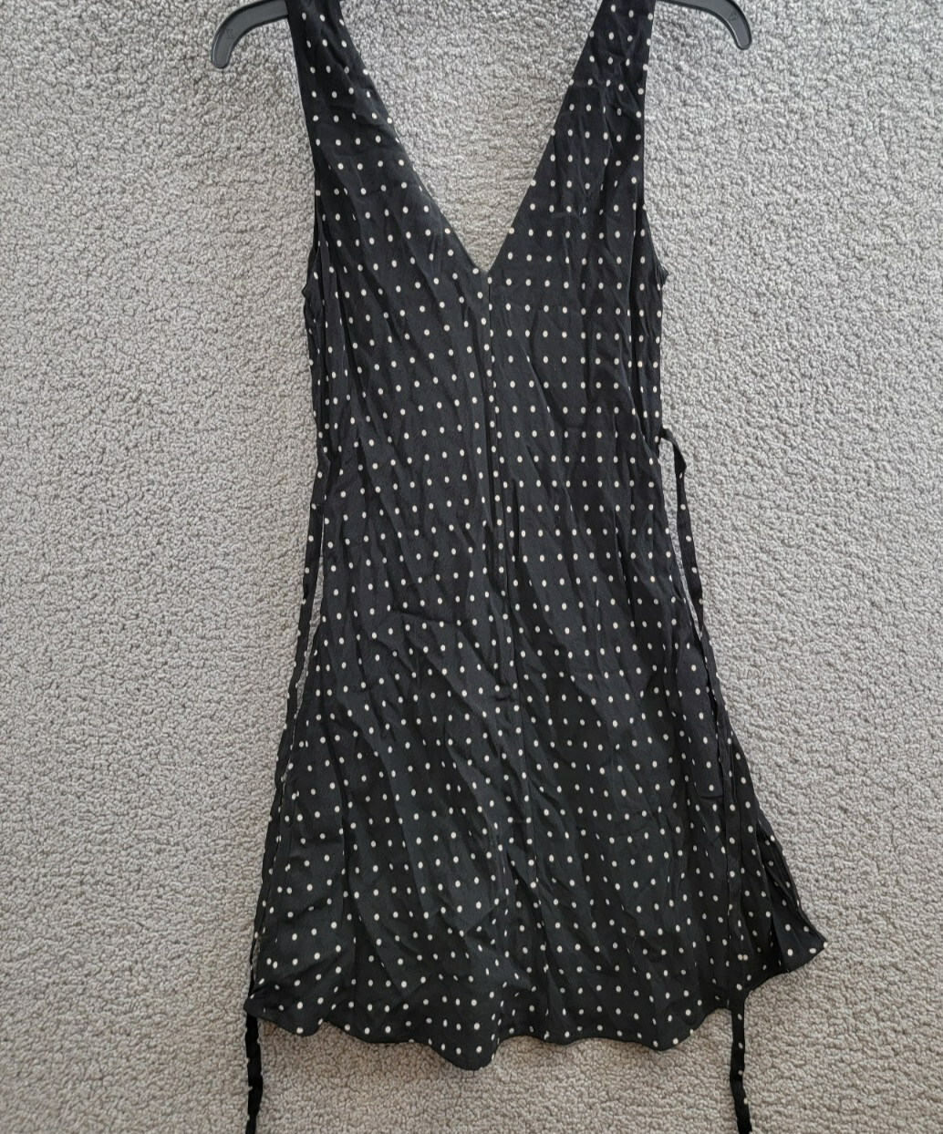 PAIGE Juanita Mini Dress Women's 2 Black/Cafe Sleeveless V-Neck Side Zip Closure - Picture 9 of 15