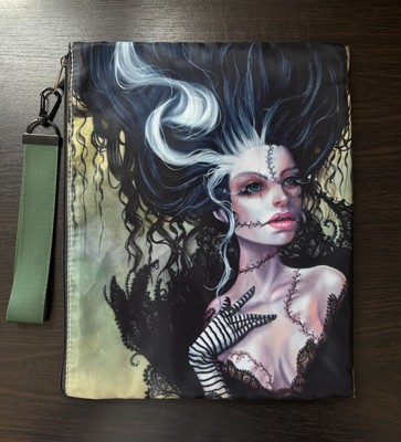 Kurtis Rykovich Stitches Frankenstein Original Art Wristlet Bag Purse NWOT
