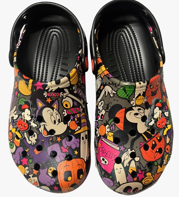Disney Parks Halloween Mickey Mouse Clogs for Adults Crocs M8 W10