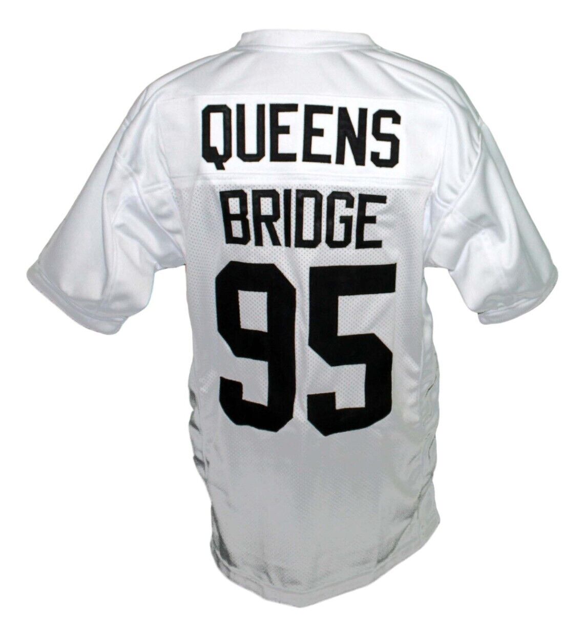 White Queens Bridge #95 Shook Ones Hennessy Football Jersey White Queens Bridge #95 Shook Ones Hennessy Football Jersey