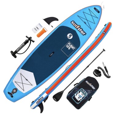 paddle board stand up Inflatable Surfstar w Pump Paddle & Bag Best For Beginners