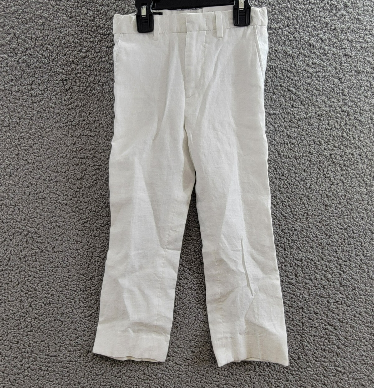Lauren Ralph Lauren Straight Leg Linen Dress Pants Little Boys' 5/22.5'' White - Picture 2 of 17