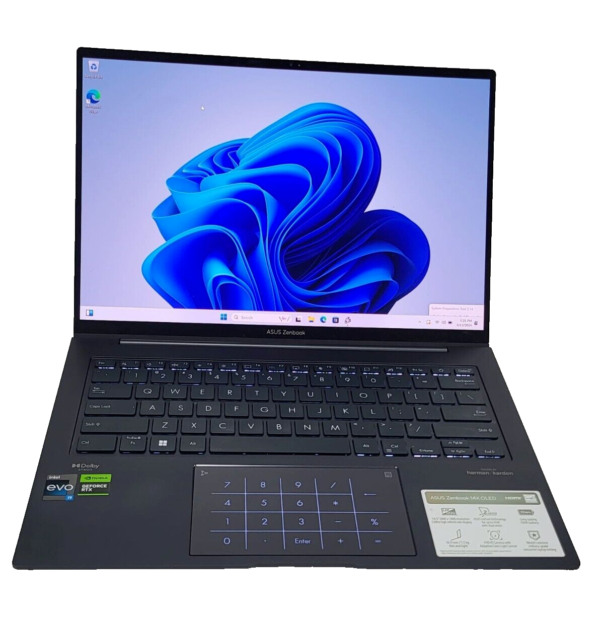 ASUS Zenbook 14X OLED UX3404V i9-13900H@2.60GHz,32GB,1TB,NVIDIA GeForce RTX3050 ASUS Zenbook 14X OLED UX3404V i9-13900H@2.60GHz,32GB,1TB,NVIDIA GeForce RTX3050