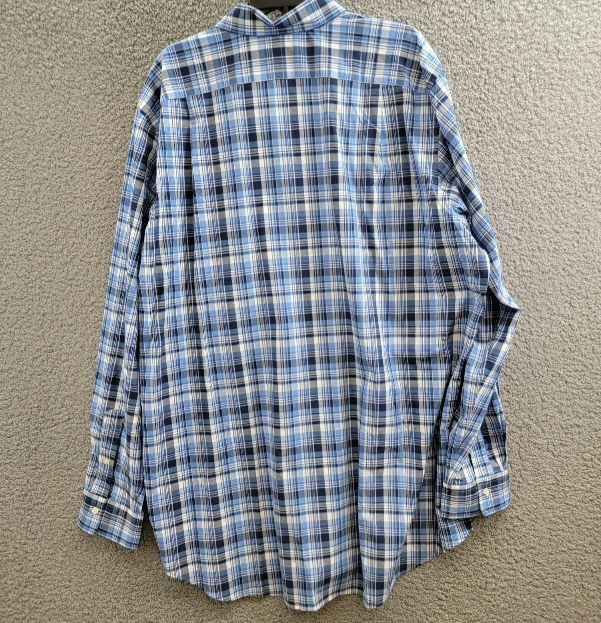 Polo Ralph Lauren Big & Tall Plaid Stretch Poplin Shirt Men's XLT Blue Multi L/S - Picture 13 of 20