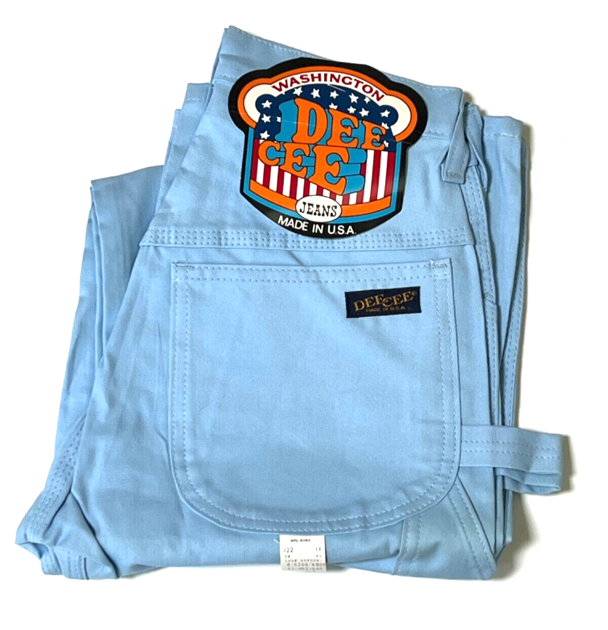 Vtg Dee Cee workwear Carpenter Jeans Pants Powder Blue 26 x